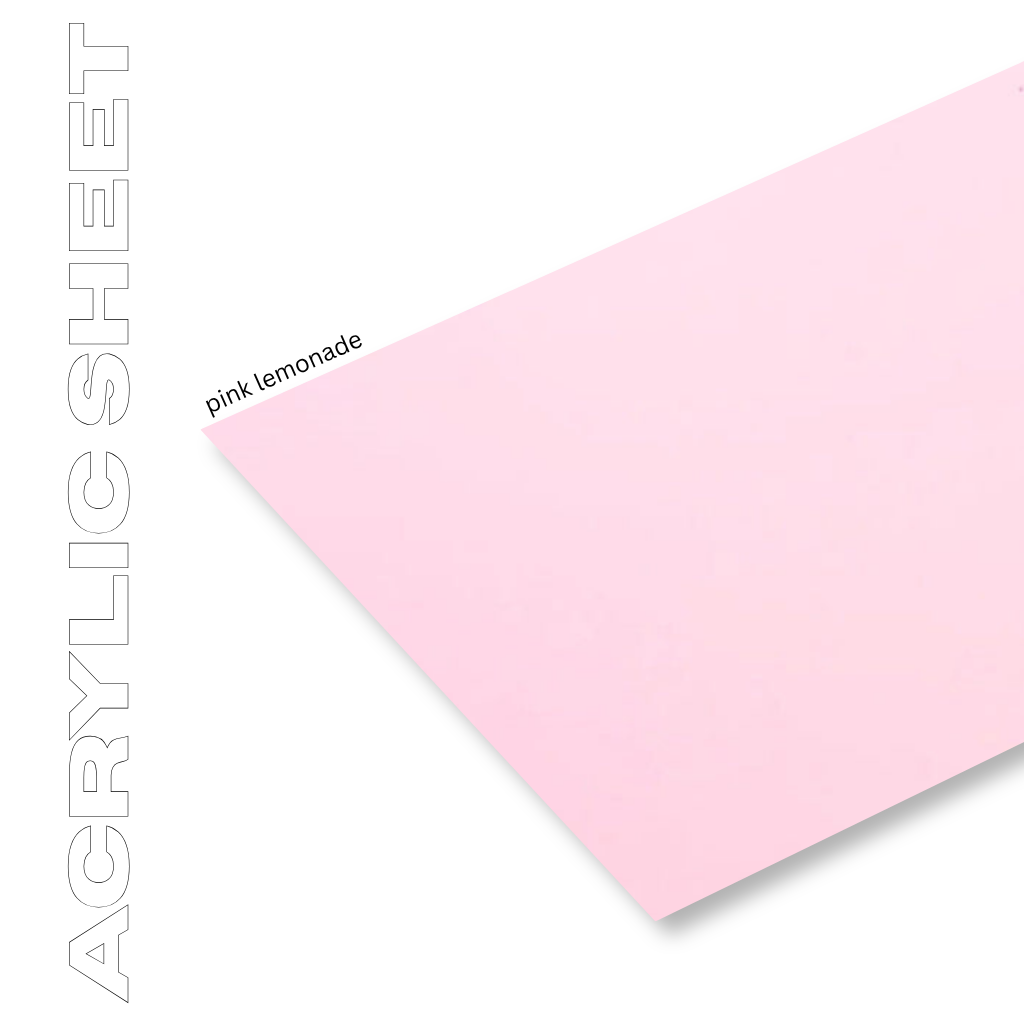 Acrylic Sheet - Pink Lemonade 200x300mm