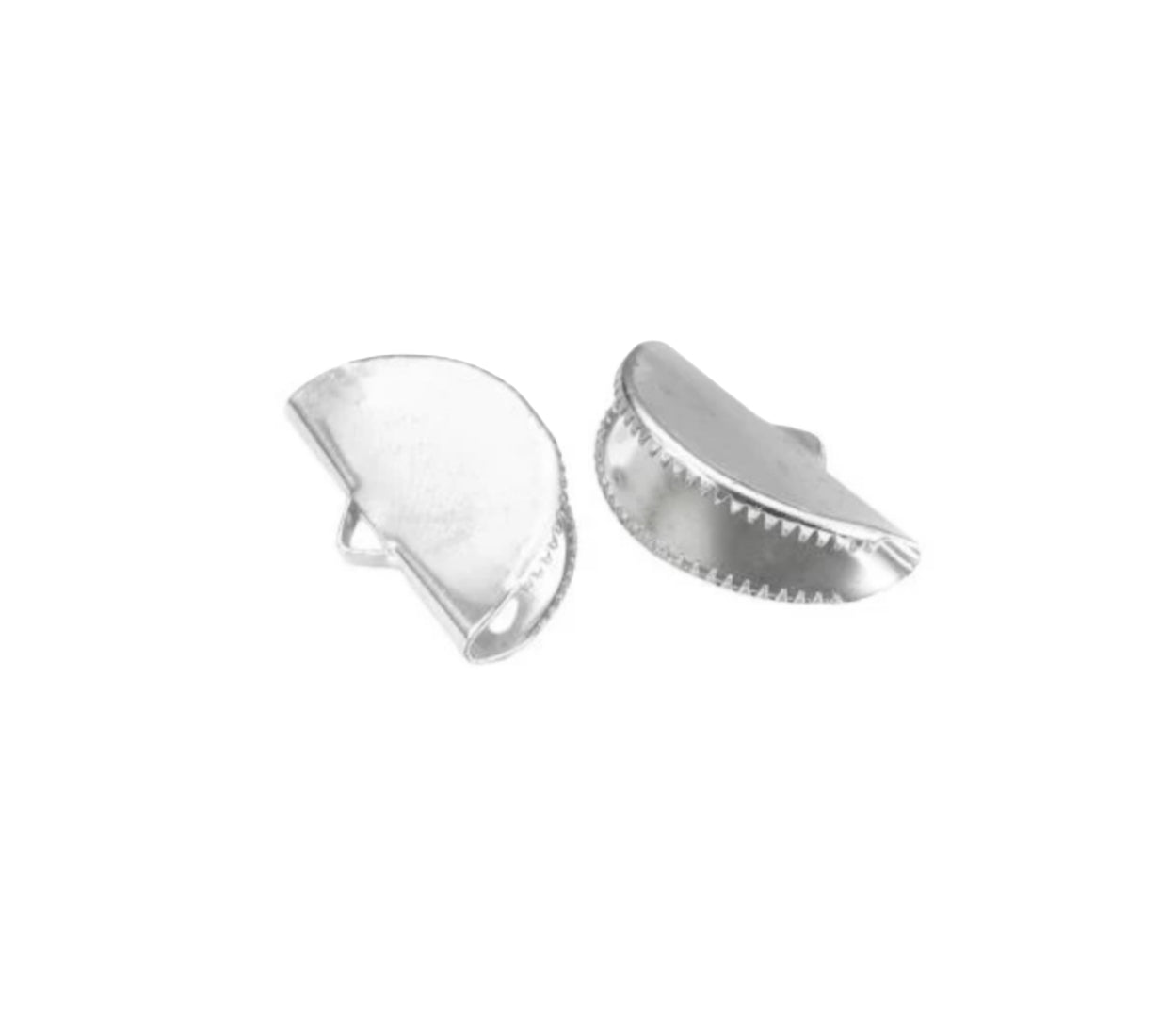 Ribbon Crimp Ends 20mm (pack of 20)