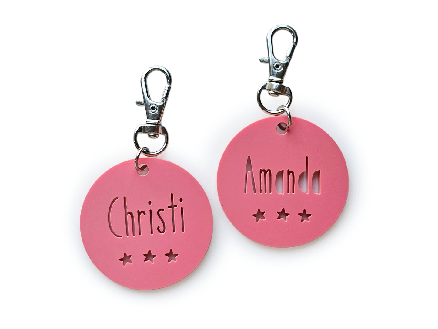 Acrylic name cutout keychain