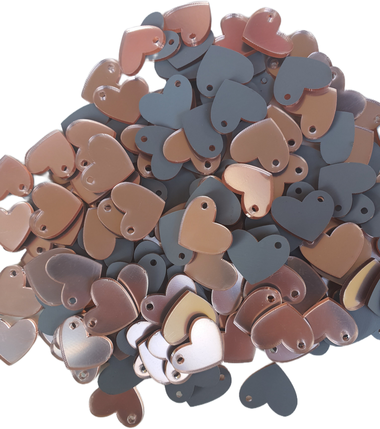 Accessories - Rosegold Heart (Pack of 20)