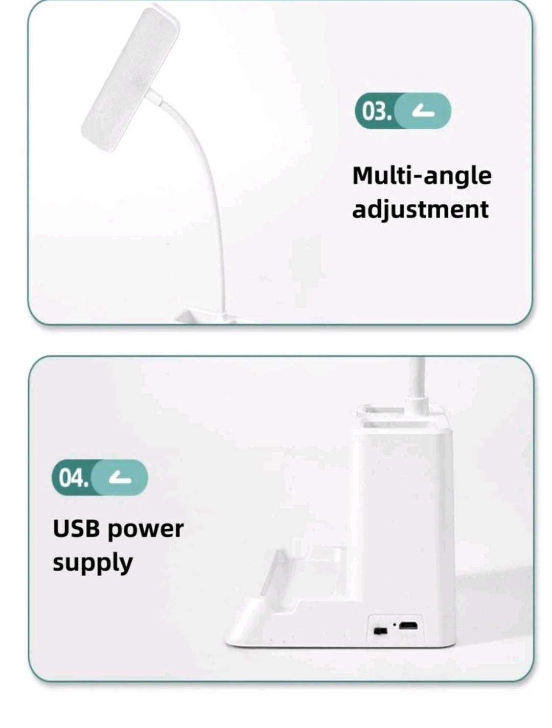 Dual Desk Lamp & Stationary storage holder