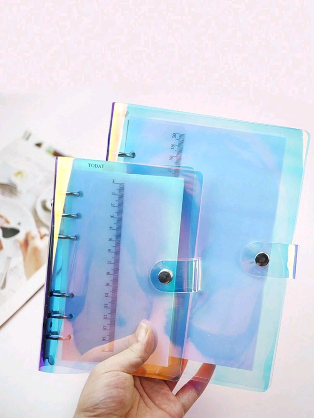 Binder - Rainbow iridescent A5