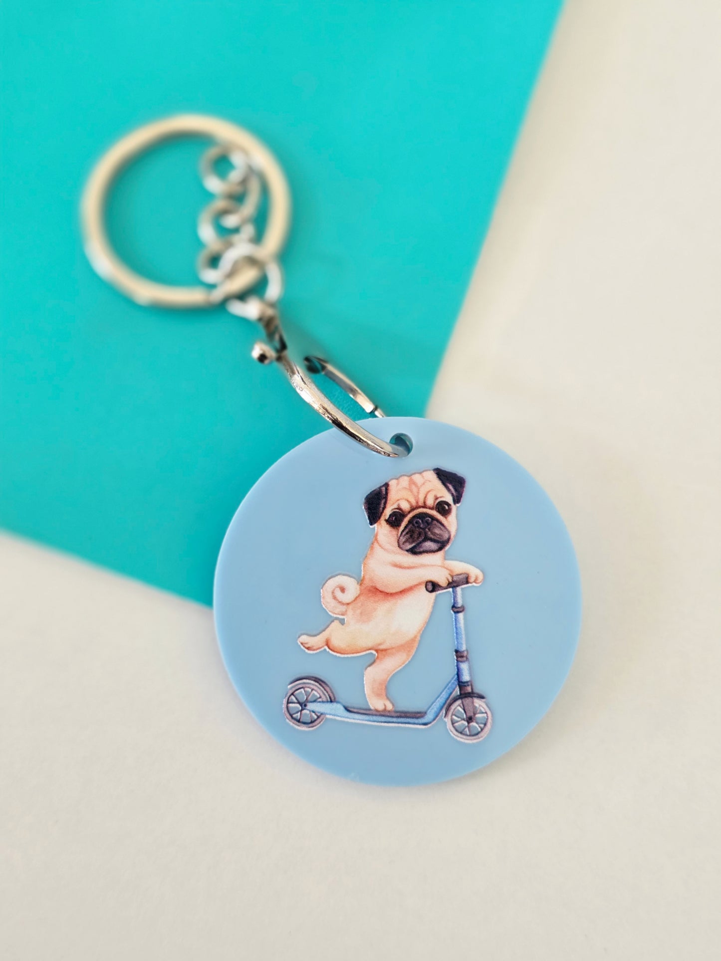 Pug Keychain