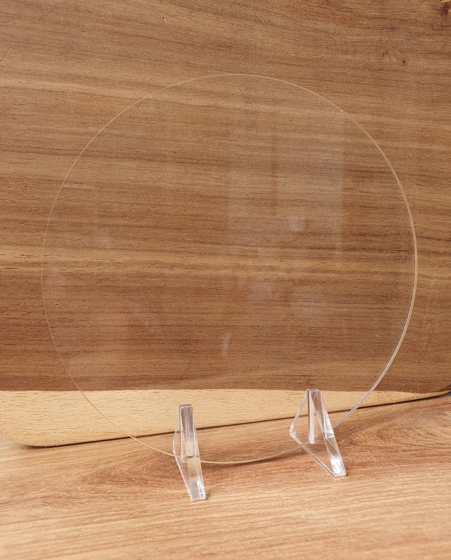 Acrylic Round Table Sign with stands