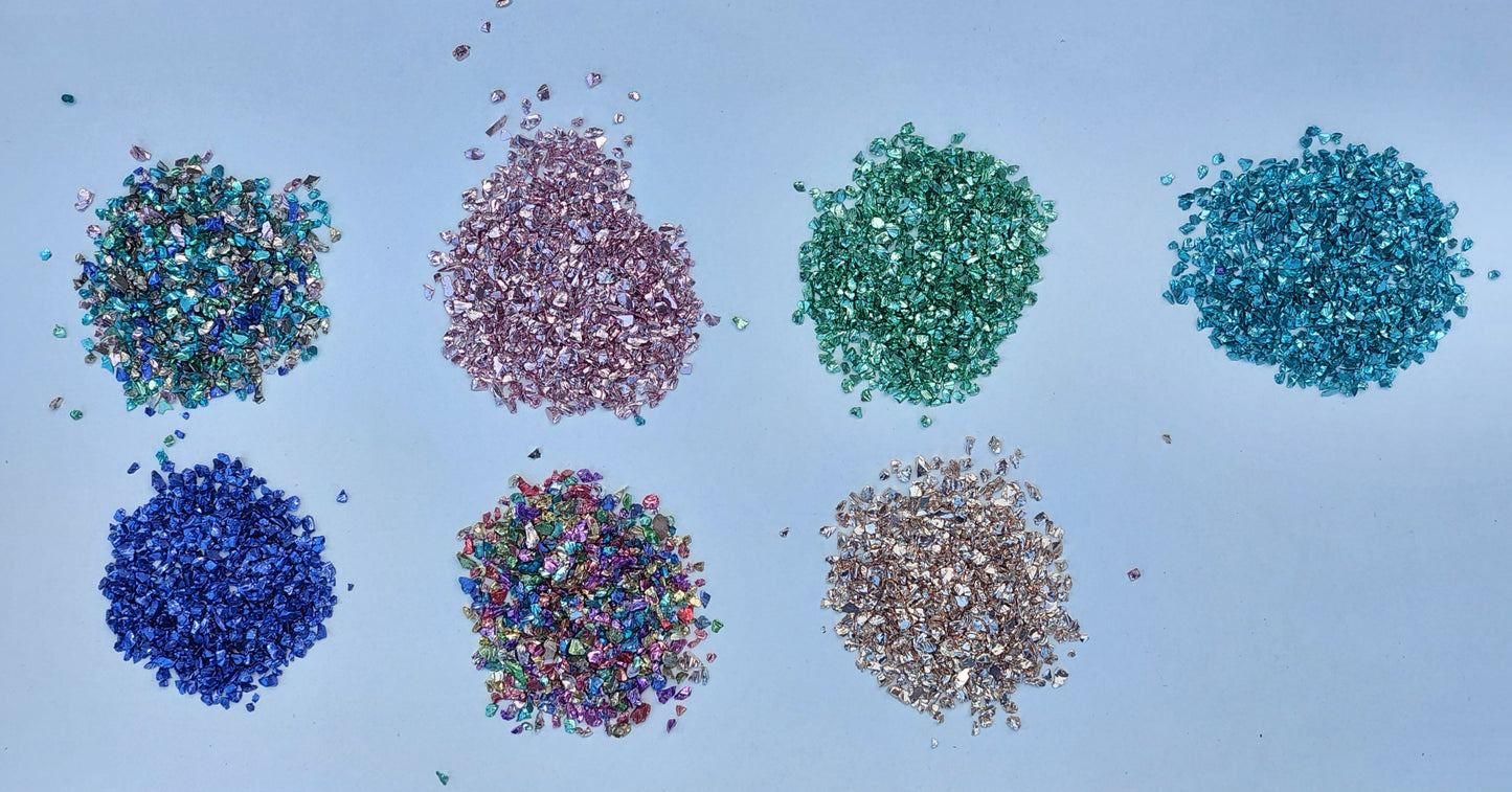 Coloured glass rocks for Resin 35g