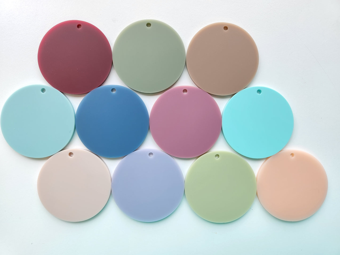 50mm - Pastel Acrylic Round