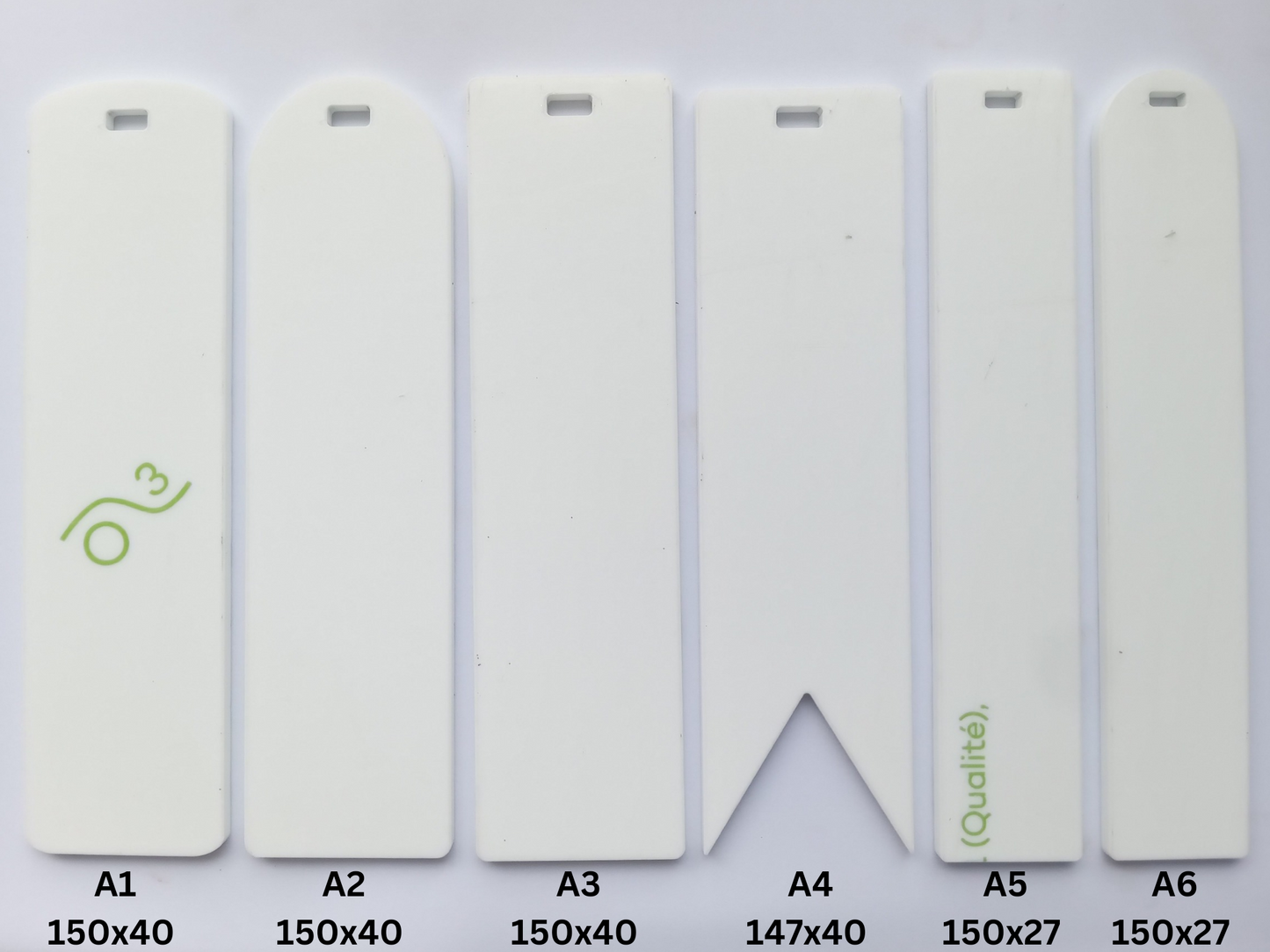 Bookmark - White Acrylic