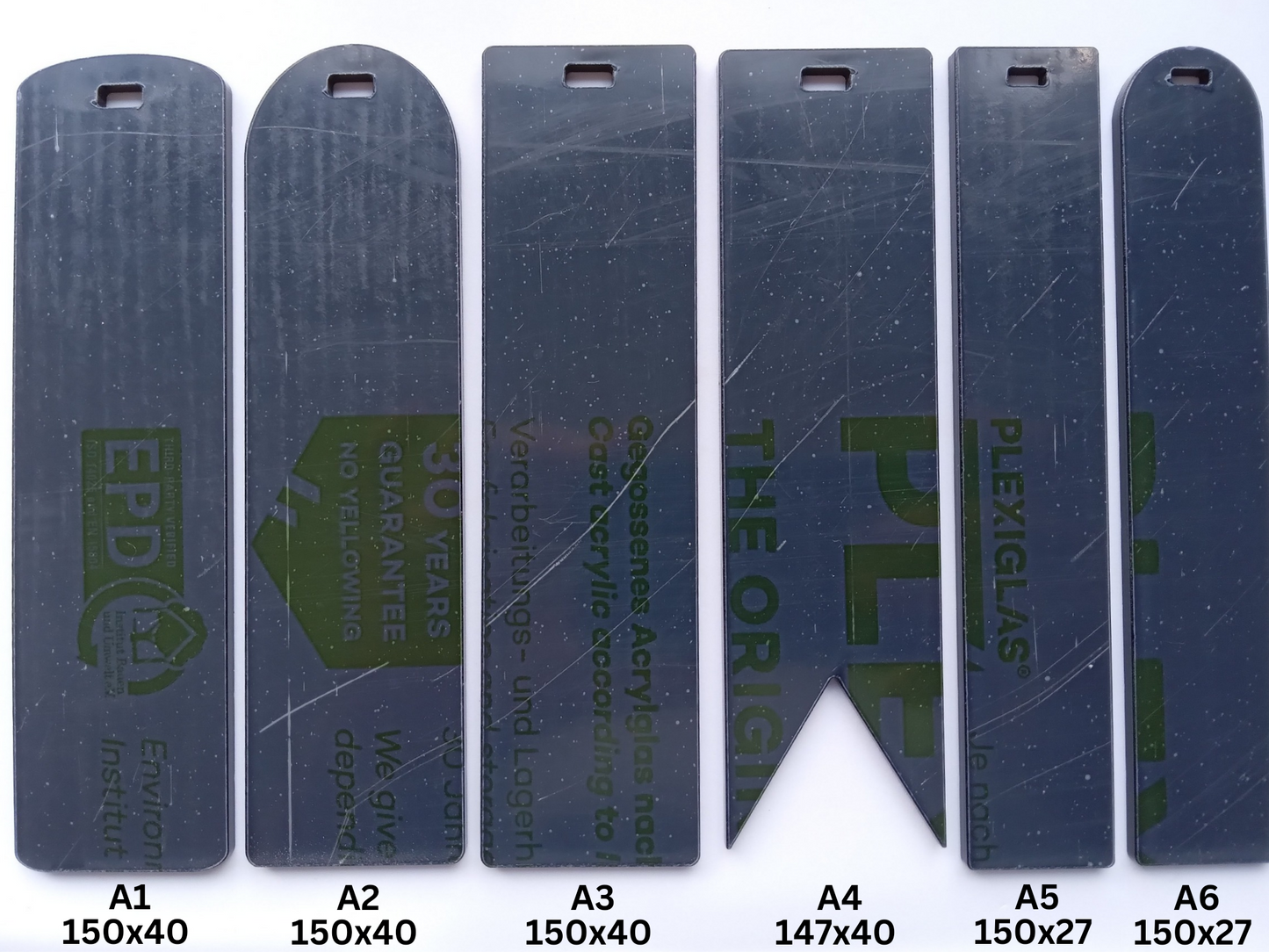 Bookmark - Black Acrylic