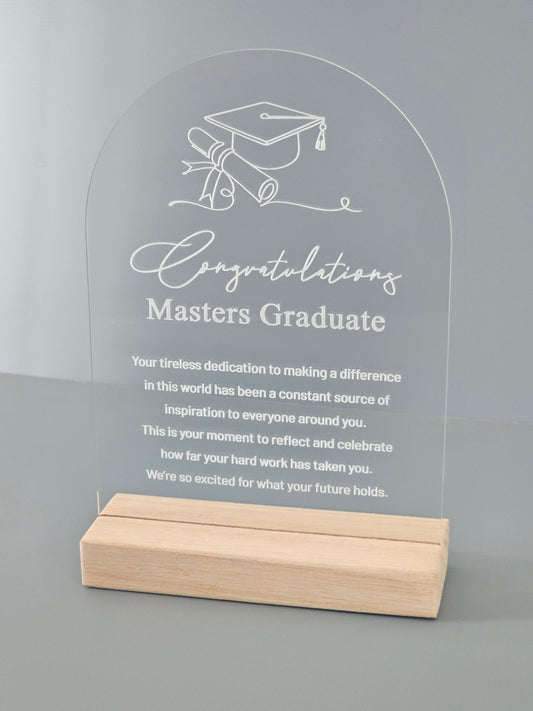 Graduation plaques- Engraved
