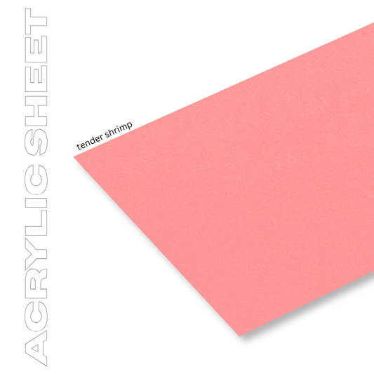 Acrylic Sheet - Tender Shrimp 200x300mm