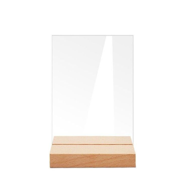 Acrylic sheet and Wood base Combo