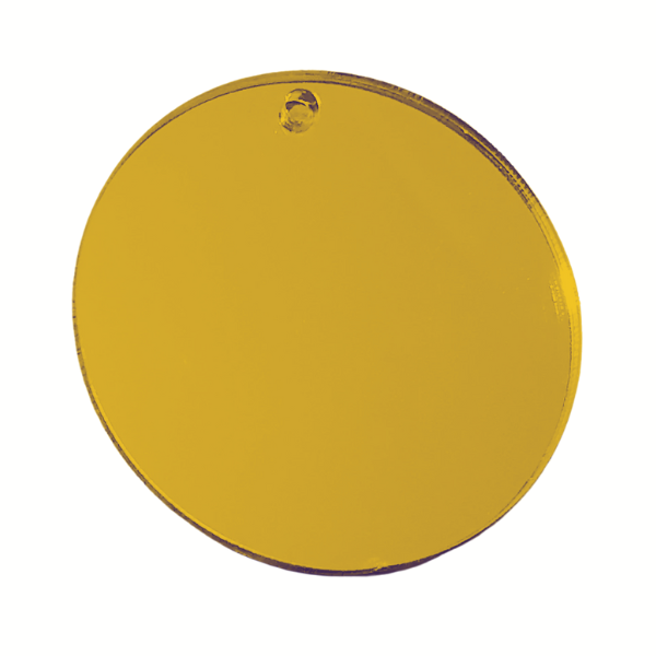 Gold Mirror Acrylic Disc 50mm