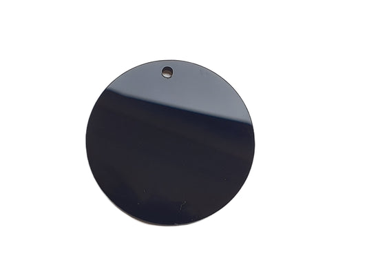 50x50x3mm Black Acrylic Disc