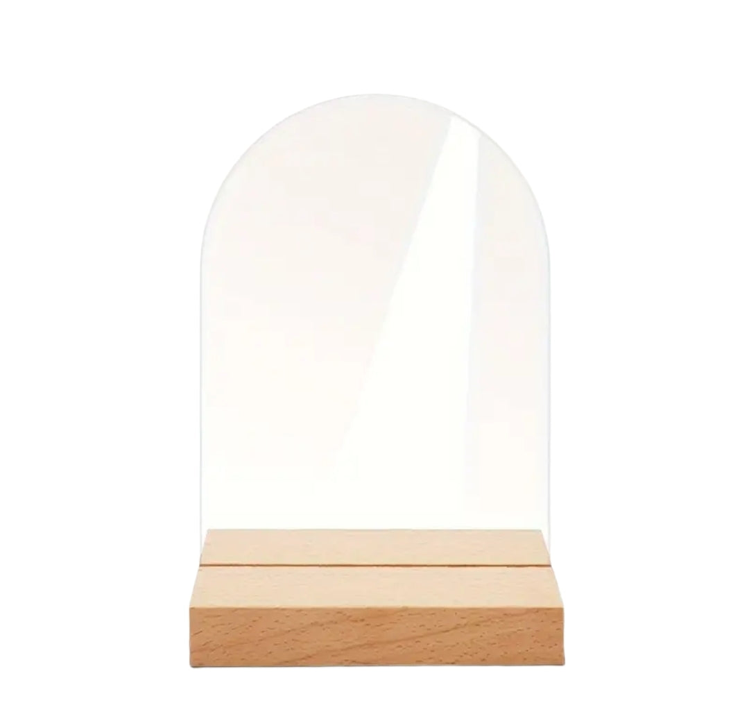 Acrylic arch sheet and Wood base Combo