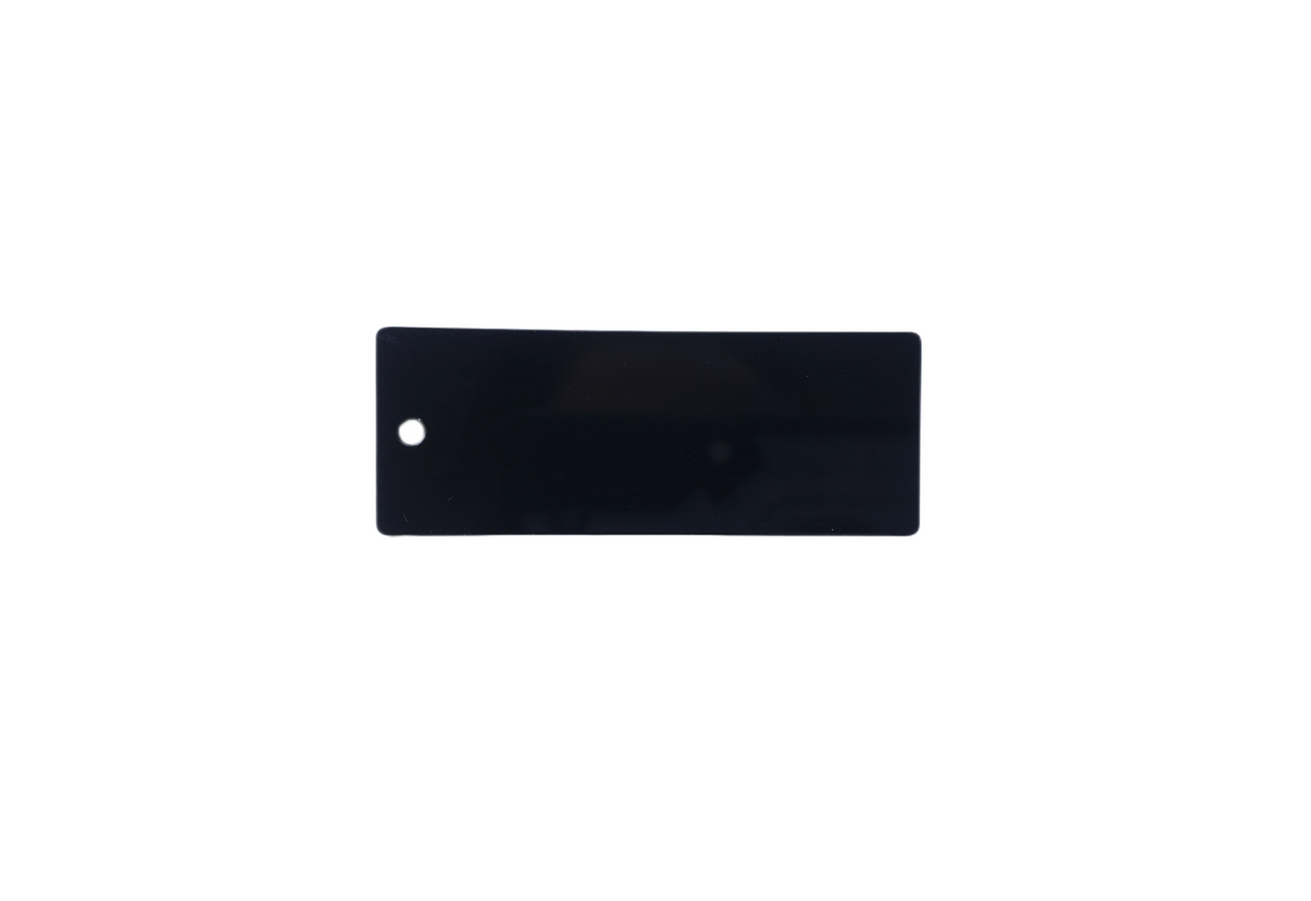 Rectangle Acrylic Disc- Black acrylic 25x65x3mm