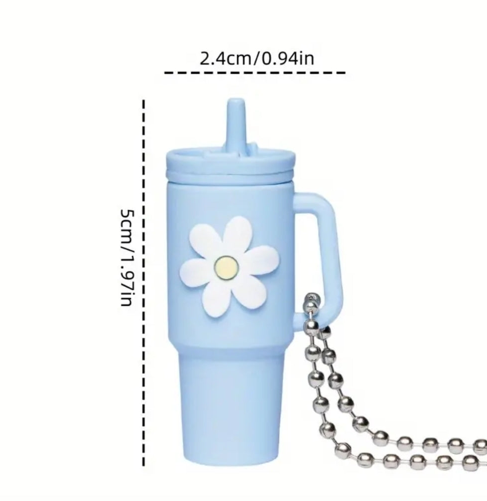 Siliconje cup keychain