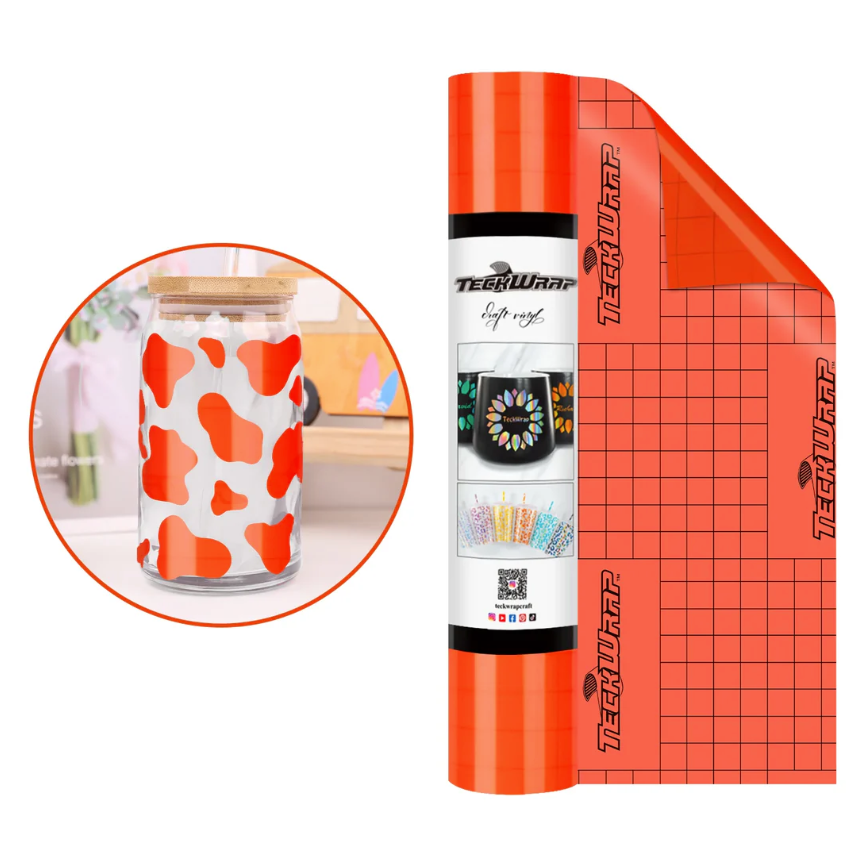 Teckwrap Glossy Vinyl - Neon Orange