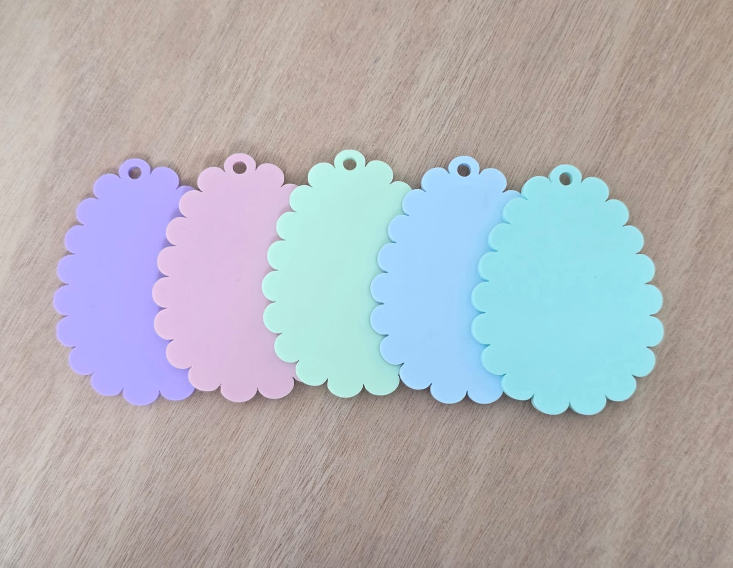 Easter Egg Acrylic Blank – Scallop Shape (Free SVG Templates Included)