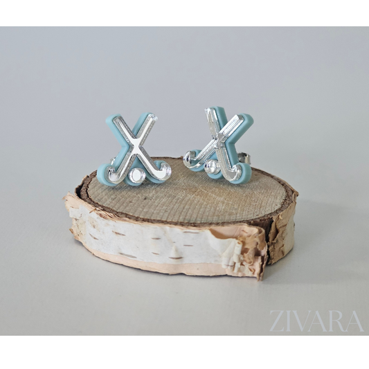Zivara earrings - Hockey Studs