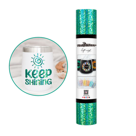 Sparkle Adhesive Vinyl - Sparkle Green > PER ROLL 152cm x 30cm