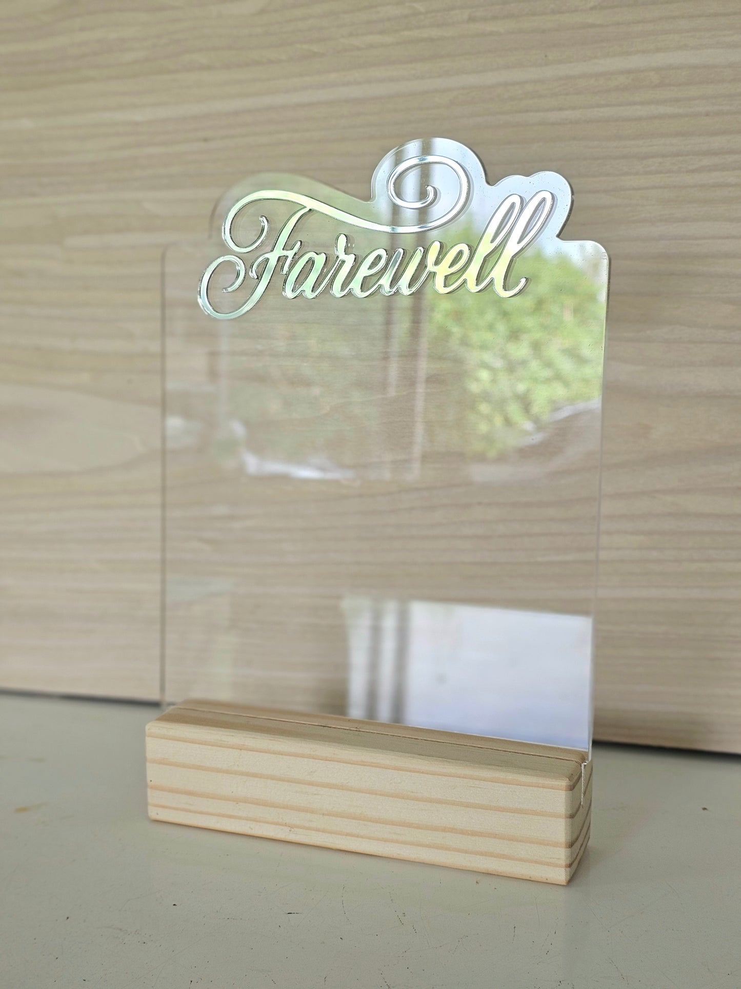 Farewell Acrylic sign - A5