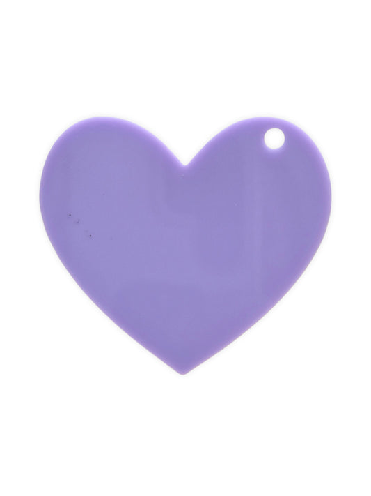 Pastel lilac heart - 60mm