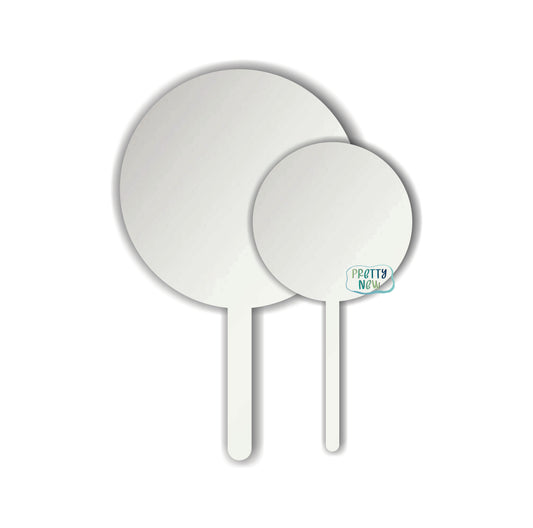 Round Acrylic Cake topper