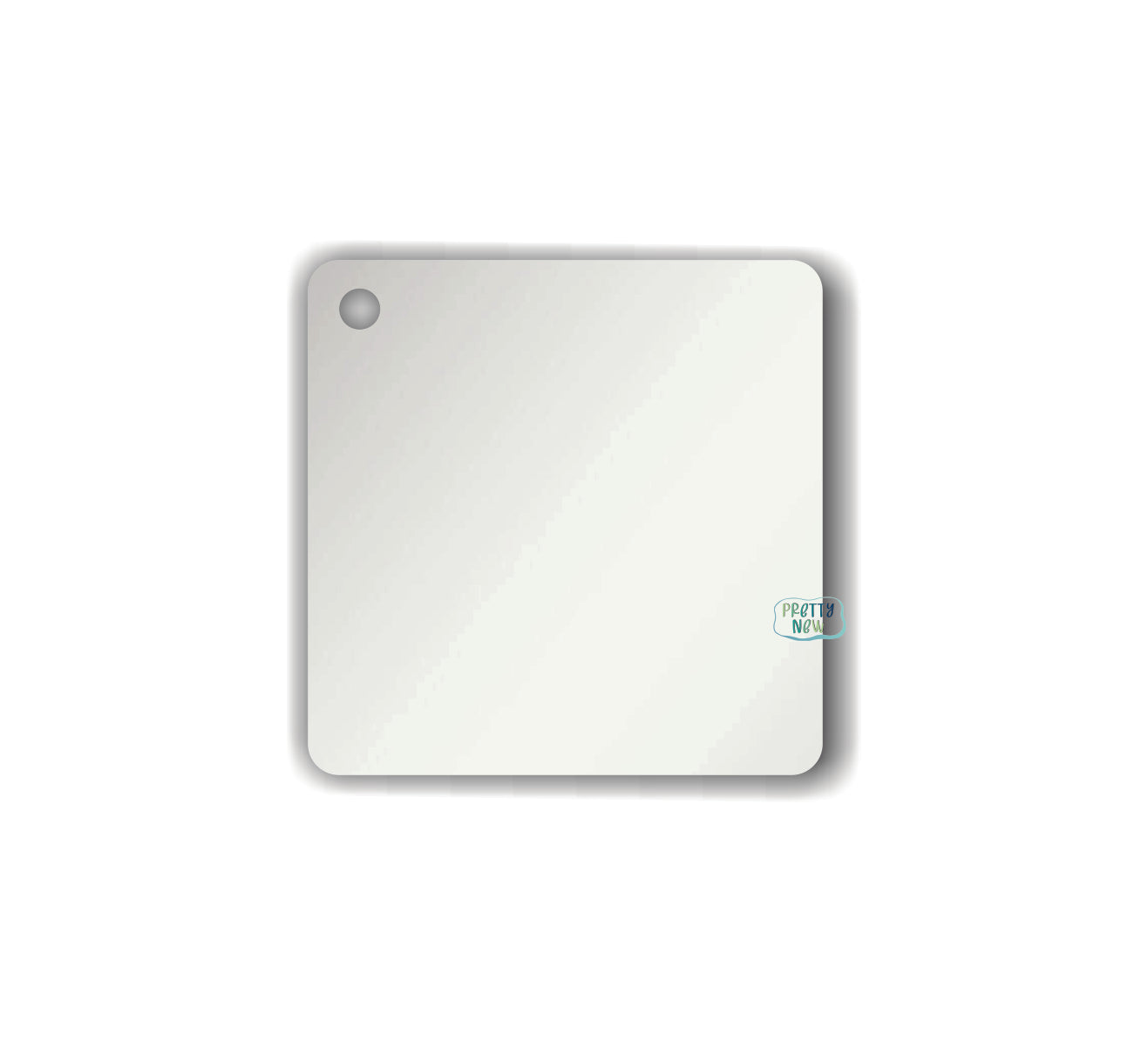 Square Acrylic Disc  50x50x3mm