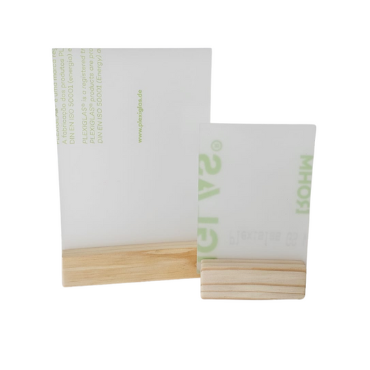 Opal Acrylic with woodend Base