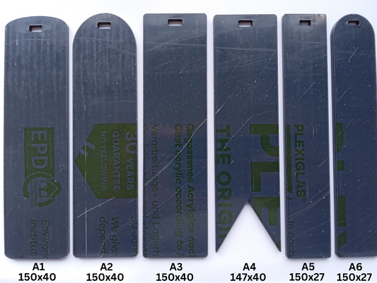 Bookmark - Black Acrylic