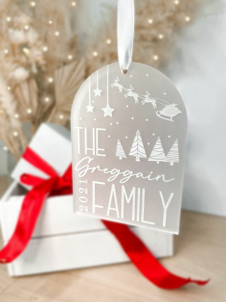 Christmas Acrylic Arch - Frost