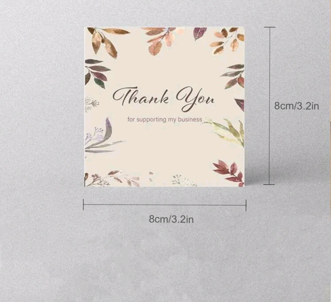 Thank You Card - Large (Pack of 10)