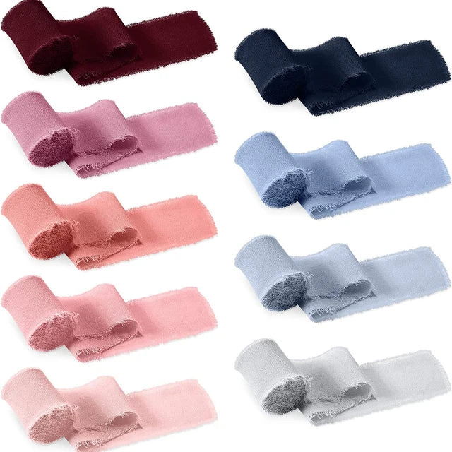 Chiffon Ribbon - Raw trim